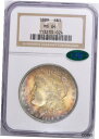 【極美品/品質保証書付】 アンティークコイン 銀貨 1889 Morgan Silver Dollar * NGC MS-64 + CAC * Gorgeous Electrifing Toning [送料無料] #sot-wr-012098-2823 3