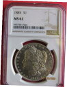 yɔi/iۏ؏tz AeB[NRC  1885 MORGAN SILVER DOLLAR NGC MS62 [] #sot-wr-012098-3862