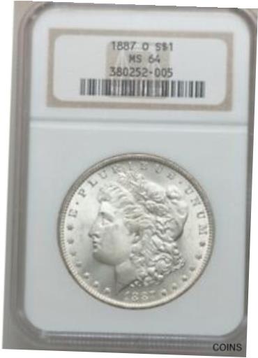 yɔi/iۏ؏tz AeB[NRC RC   [] 1887 O Morgan Silver Dollar NGC MS64 BEAUTIFUL COIN