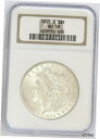1895年 O モーガン シルバー $1 ドル セミキー日付 NGC UNC 58 について1895 O MORGAN SILVER $1 DOLLAR SEM...