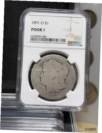  アンティークコイン コイン 金貨 銀貨  NGC 1891 O PO01 Poor 1 P1 silver morgan dollar lowball circulated