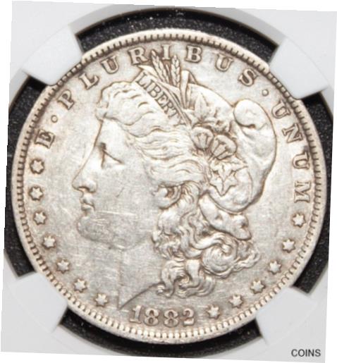 【極美品/品質保証書付】 アンティークコイン コイン 金貨 銀貨 [送料無料] 1882-O/S Top-100 Morgan Dollar VAM-3 (Flush S) rare variety NGC XF45