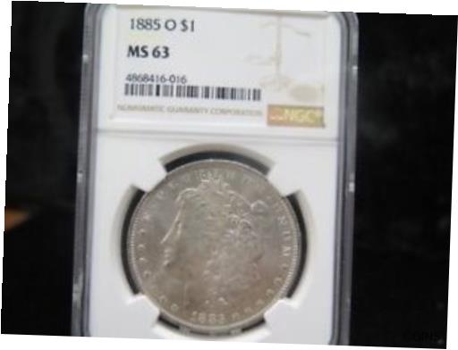 楽天金銀プラチナ　ワールドリソース【極美品/品質保証書付】 アンティークコイン 銀貨 1885-O Morgan Silver Dollar, NGC Graded MS-63. Great Deals. Coin Store Sale#6016 [送料無料] #sct-wr-012100-4325
