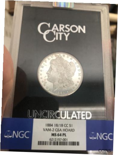1884-CC - GSA Vam 2 ⡼ С $1 NGC MS64 PL - FLASHY PL -CLEAN CHEEK ...