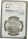 1878-CC モーガン ドル NGC MS621878-CC MORGAN DOLLAR NGC MS62