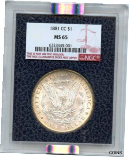 【極美品/品質保証書付】 アンティークコイン コイン 金貨 銀貨 [送料無料] 1881-CC Morgan Dollar S$1 Paramount NGC MS65