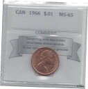 【極美品/品質保証書付】 アンティークコイン コイン 金貨 銀貨 [送料無料] 1966 Coin Mart Graded Canadian, Small One Cent, **MS-65**