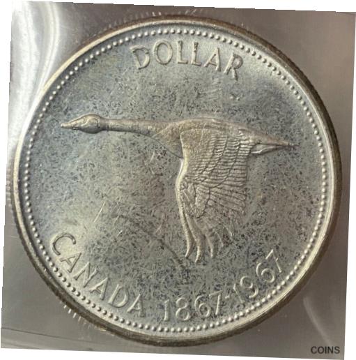 ڶ/ʼݾڽա ƥ    [̵] CANADA ELIZABETH II SILVER DOLLAR 1967 - ICCS MS65