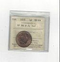 1859 DPN #2、ICCS グレード カナディアン、ラージ 1 セント、**MS-64**1859 DPN #2, ICCS Graded Canadia...