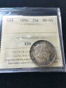 1894 ICCS グレード カナディアン、25 セント、**MS-64**1894 ICCS Graded Canadian, 25 Cent, **MS-6...