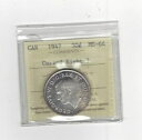1947 C7R、ICCS グレード カナディアン シルバー 50 セント、**MS-64**1947 C7R, ICCS Graded Canadian Silver 50 Cent, **MS-64**|詳細画像