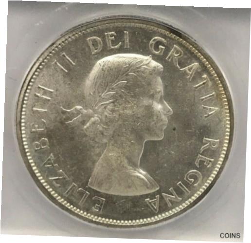 yɔi/iۏ؏tz AeB[NRC RC   [] 1963 Canadian Silver Dollar $1 Coin, Graded ICG - MS63 (Free Worldwide Shipping)