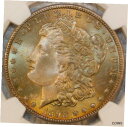  アンティークコイン コイン 金貨 銀貨  1898 O Silver Morgan Dollar Certified NGC MS66 Attractively Toned