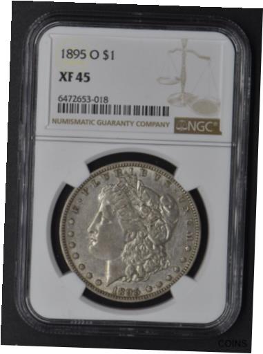 yɔi/iۏ؏tz AeB[NRC RC   [] 1895-O Morgan Silver Dollar NGC XF 45 $1 - COINGIANTS -