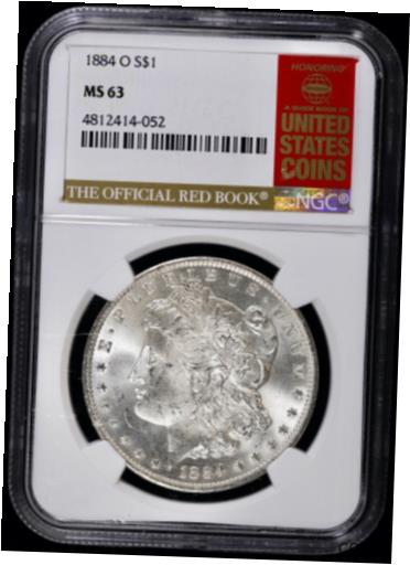 yɔi/iۏ؏tz AeB[NRC  1884-O Morgan Silver Dollar $1 NGC MS 63 (BU Unc) Honoring Red Book -New Orleans [] #sot-wr-012126-2641