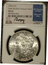 1902年 O モーガン シルバー ダラー * NGC MS63 * 南部大蔵省 * 署名入り1902 O MORGAN SILVER DOLLAR * NGC MS63 * GREAT SOUTHERN TREASURY HOARD * SIGNED(3)