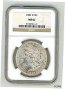 【極美品/品質保証書付】 アンティークコイン 銀貨 1885-O MORGAN SILVER DOLLAR GRADED NGC MS 63 (DK) [送料無料] #sot-wr-012126-558