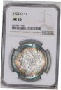 yɔi/iۏ؏tz AeB[NRC RC   [] 1902-O MORGAN DOLLAR NGC MS60 RAINBOW TONING