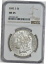 1882-S モーガン シルバー ダラー $MS65 NGC 945914-791882-S Morgan Silver Dollar $ MS65 NGC 945914-79(3)