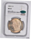 MS65 1880-S モーガン シルバー ダラー CAC NGC ファンタスティック カラー *3591MS65 1880-S Morgan Silver Dollar CAC NGC Fantastic Color *3591(3)