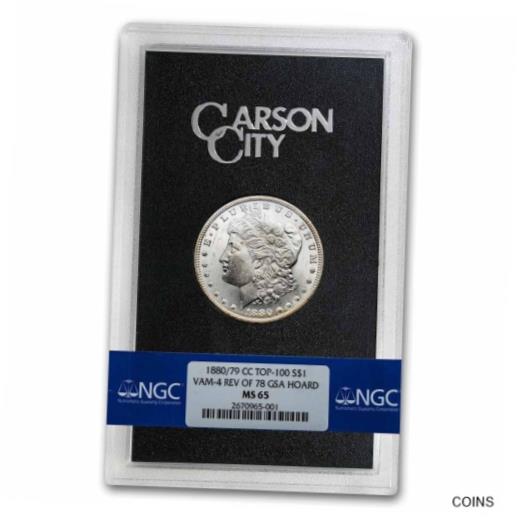 【極美品/品質保証書付】 アンティークコイン 硬貨 1880/79-CC Morgan Dollar Rev of 78 MS-65 NGC (GSA, Top-100 VAM-4) - SKU#201895 [送料無料] #oot-wr-012130-338