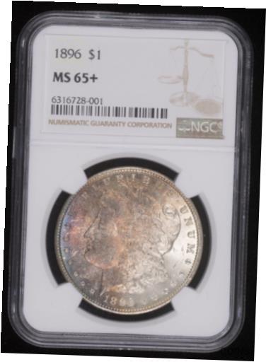 ڶ/ʼݾڽա ƥ    [̵] 1896 MORGAN SILVER DOLLAR COIN NGC MS65+ TONED