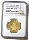 1968NI コロンビア 300 ペソ プルーフ 金貨 聖体会議 NGC PF 65 UC1968NI Colombia 300 Pesos Proof Gol...