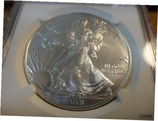 【極美品/品質保証書付】 アンティークコイン コイン 金貨 銀貨 [送料無料] 2018 US 1 Oz .999 Silver American Eagle Dollar $1 NGC Graded MS69 2