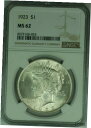 yɔi/iۏ؏tz AeB[NRC RC   [] 1923 Peace Silver Dollar S$1 NGC MS-62 (46B)