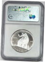 yɔi/iۏ؏tz AeB[NRC RC   [] 2006 CANADA WOLF S$1 NGC CERTIFIED MS 67 MINT UNC 1/2 OZ 999 SILVER - SPOTS