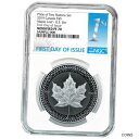 2019 モディファイド プルーフ $5 シルバー カナディアン メープル リーフ NGC PF70 FDI ファースト ラベル プライド2019 Modified Proof $5 Silver Canadian Maple Leaf NGC PF70 FDI First Label Pride(3)