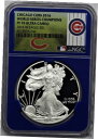 2016 W $1 プルーフ シルバー イーグル NGC PF70 UCAM シカゴ カブス ワールド シリーズ チャンピオン2016 W $1 Proof S...