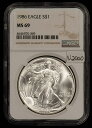  アンティークコイン 銀貨 1986 1 oz American Silver Eagle - Brown Label NGC MS 69 - SKU-U2000  #sot-wr-012156-67