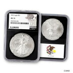 【極美品/品質保証書付】 アンティークコイン コイン 金貨 銀貨 [送料無料] 2022 Silver Eagle - Illinois - NGC 70