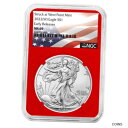 yɔi/iۏ؏tz AeB[NRC RC   [] 2022 (W) $1 American Silver Eagle NGC MS69 ER Flag Label Red Core