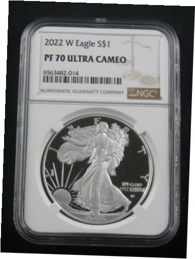 yɔi/iۏ؏tz AeB[NRC RC   [] 2022 W PROOF AMERICAN SILVER EAGLE NGC PF70