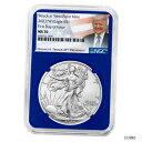 yɔi/iۏ؏tz AeB[NRC RC   [] 2022 (W) $1 American Silver Eagle NGC MS70 FDI Trump Label Blue Core