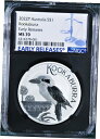 yɔi/iۏ؏tz AeB[NRC RC   [] 2022 Australia Silver Kookaburra NGC MS70 $1 1oz Coin ER Black Core Label