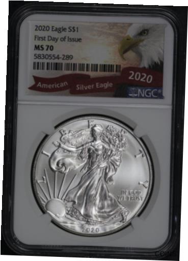 yɔi/iۏ؏tz AeB[NRC RC   [] 2020 American Silver Eagle NGC MS-70 First Day of Issue