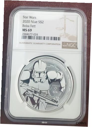 2020 スターウォーズ MS 69 ニウエ 1オンス シルバー $2 