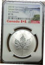  アンティークコイン コイン 金貨 銀貨  2021 W Canada 1 oz Silver Maple Leaf Tailored Specimen $5 NGC SP70 FR & COA