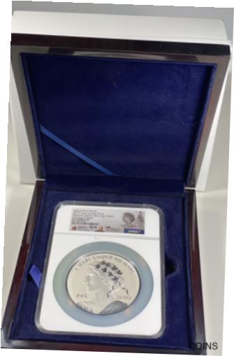  アンティークコイン コイン 金貨 銀貨  2019 Canada 10oz Silver Peace Liberty Medal NGC PF 70 1st Day Issue Signed w Box