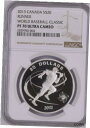 レア 2013 S$20 ワールド ベースボール クラシック ランナー ミンテージ=864 NGC PF70 カナダRARE 2013 S$20 World B...