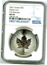 yɔi/iۏ؏tz AeB[NRC RC   [] 2021 $5 CANADA 1 OZ SILVER MAPLE LEAF NGC MS69 RARE FIRST RELEASES BLUE LABEL