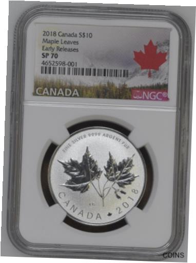 MAPLE LEAVES 2018 CANADA 1/2 oz SILVER COIN $10 SP 70 ER※関税は当ショップ負担（お客様負担無し）※全国送料無料・海外輸送無料※商品の状態は画像をご確認下さい（極美品・目立った汚れ無し）※輸入品の為英語表記となります※その他ご不明点はお気軽にお問合せ下さい！Certification: NGCGrade: 69Circulated/Uncirculated: UncirculatedDenomination: $1Country/Region of Manufacture: CanadaYear: 2018Canada: Silver[ご購入前に必ずお読み下さい]親切丁寧に、商品到着までサポート対応させていただきます。■パソコンの画像・画質により色や素材感が、実際の商品と多少異なる場合がございますので予めご了承くださいませ。■お客様のご都合（程度の解釈相違を含む）による商品のご購入後のキャンセル返品は、原則としてお受け致しておりません。未払いのまま2日以上連絡が取れない場合はキャンセルさせて頂きます。その場合、事務局側が自動的に「非常に悪い」の評価を付けてしまいますのでご注意ください。※お支払い頂いた場合は連絡は不要です。※他ショップでも販売しておりますので、稀に在庫がない場合がございます。■不具合での返品は箱などすべてが到着時の状態になるものに限らせていただきます。※当店では不良品はすべて現物確認と不具合の確認を行い対応をさせて頂いております。■お客様のご都合によるご注文確定後の商品のキャンセルにつきましては承っておりません。また、ご入金確認後、またはご決済完了確認後のキャンセルにつきましては、ご注文総額の30％のキャンセル料をご請求させていただきます。■領収書二重発行やトラブル防止のため、領収書発行は行っておりません。事務局側が発行している「支払い明細」が正式な支払い証明となります。支払い明細画面を印刷したものが領収書の代わりになることを各税務署に確認済みです。■年末年始・連休の発送は、業者も休みになる関係でいつもより遅れます。■輸送時の破損の場合は配送業者への報告を行って下さい。報告なしでの対応はできません。■日祝日は定休日とさせていただいております。連絡・発送が出来ませんのであらかじめご了承お願いいたします。■内容は必ずお読みになってからお買い求め下さいますようお願い致します。※在庫状況は常に更新をしておりますが、当社は複数店舗で在庫を共有しているため、ご注文を頂きましても稀に欠品している場合がございます。その際は誠に申し訳ございませんが、その旨をメールまたはお電話にてご連絡させていただきます。ご理解いただけますようお願い申し上げます。親切・丁寧にお取引させていただきますのでよろしくお願いします。 品質保証について 当店の商品の、品質保証についてご紹介いたします。 ▽品質保証書 お買い上げいただく全ての商品に「WORLD RESOURCE品質保証書」をおつけいたします。 これは、WORLD RESOURCEが販売した商品であることを保証するものです。大切に保管してください。 ▽標準保証に関して 当店でご購入頂きました商品は7日以内の標準保証サービスが付属致します。 ※ご購入日につきましては、製品の品質保証書に記載の日付にて確認させていただきます。 ※保証は通常利用時のみの対応となります。 ※ご購入日の確認を致しかねる場合は有償となります。品質保証書は大切に保管して下さい。POINT01　品揃え一番店を目指して 「期待に答えるお店づくりと、時代に合わせたサービスをご提供致します。」 POINT02　多種多様な商品レパートリー 「幅広く、世界の商品をご用意しております。」 POINT03　きっと見つかる！新しい発見 「テレビや雑誌で紹介されたアイテムもいちはやく。」 モットー：丁寧な接客対応 その道数十年のスタッフだからこそできる、“豊富な知識”に基づく商品のご提案。 お探しの商品はお気軽にスタッフにお尋ねください。 「以前は、商品ページあったけど、、、見つからない。」 「初めてアンティークコインの購入をしますが大丈夫ですか？」 「この年代の商品を探していますが、おすすめはありますか？」 「友人にアンティークコインを送りたいけど、おすすめありますか？」 等など、困ったときの質問にも、しっかり対応・お調べ致します。 取寄せ、取り置き等もできますので、商品一覧で見つからなかった商品でも、 スタッフまでお気軽にご相談下さい。 【お問い合わせはお気軽にどうぞ】 suport@world-resource.net