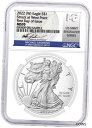 2022 (W) Silver Eagle Struck at West Point NGC MS70 First Day of Issue Gaudioso※関税は当ショップ負担（お客様負担無し）※全国送料無料・海外輸送無料※商品の状態は画像をご確認下さい（極美品・目立った汚れ無し）※輸入品の為英語表記となります※その他ご不明点はお気軽にお問合せ下さい！Seller Notes: “ATTENTION: The images in this listing are a digital mock up. The actual cert # you receive will vary.”Country/Region of Manufacture: United StatesCertification Number: Actual Cert # Will Vary!!Coin: American Silver Eagle - Type 2Certification: NGCPrecious Metal Content per Unit: 1 ozStrike Type: Mint StateGrade: MS70Pedigree: First Day of Issue, Gaudioso SignatureYear: 2022Brand/Mint: Struck at West PointComposition: SilverTotal Precious Metal Content: 1oz[ご購入前に必ずお読み下さい]親切丁寧に、商品到着までサポート対応させていただきます。■パソコンの画像・画質により色や素材感が、実際の商品と多少異なる場合がございますので予めご了承くださいませ。■お客様のご都合（程度の解釈相違を含む）による商品のご購入後のキャンセル返品は、原則としてお受け致しておりません。未払いのまま2日以上連絡が取れない場合はキャンセルさせて頂きます。その場合、事務局側が自動的に「非常に悪い」の評価を付けてしまいますのでご注意ください。※お支払い頂いた場合は連絡は不要です。※他ショップでも販売しておりますので、稀に在庫がない場合がございます。■不具合での返品は箱などすべてが到着時の状態になるものに限らせていただきます。※当店では不良品はすべて現物確認と不具合の確認を行い対応をさせて頂いております。■お客様のご都合によるご注文確定後の商品のキャンセルにつきましては承っておりません。また、ご入金確認後、またはご決済完了確認後のキャンセルにつきましては、ご注文総額の30％のキャンセル料をご請求させていただきます。■領収書二重発行やトラブル防止のため、領収書発行は行っておりません。事務局側が発行している「支払い明細」が正式な支払い証明となります。支払い明細画面を印刷したものが領収書の代わりになることを各税務署に確認済みです。■年末年始・連休の発送は、業者も休みになる関係でいつもより遅れます。■輸送時の破損の場合は配送業者への報告を行って下さい。報告なしでの対応はできません。■日祝日は定休日とさせていただいております。連絡・発送が出来ませんのであらかじめご了承お願いいたします。■内容は必ずお読みになってからお買い求め下さいますようお願い致します。※在庫状況は常に更新をしておりますが、当社は複数店舗で在庫を共有しているため、ご注文を頂きましても稀に欠品している場合がございます。その際は誠に申し訳ございませんが、その旨をメールまたはお電話にてご連絡させていただきます。ご理解いただけますようお願い申し上げます。親切・丁寧にお取引させていただきますのでよろしくお願いします。 品質保証について 当店の商品の、品質保証についてご紹介いたします。 ▽品質保証書 お買い上げいただく全ての商品に「WORLD RESOURCE品質保証書」をおつけいたします。 これは、WORLD RESOURCEが販売した商品であることを保証するものです。大切に保管してください。 ▽標準保証に関して 当店でご購入頂きました商品は7日以内の標準保証サービスが付属致します。 ※ご購入日につきましては、製品の品質保証書に記載の日付にて確認させていただきます。 ※保証は通常利用時のみの対応となります。 ※ご購入日の確認を致しかねる場合は有償となります。品質保証書は大切に保管して下さい。POINT01　品揃え一番店を目指して 「期待に答えるお店づくりと、時代に合わせたサービスをご提供致します。」 POINT02　多種多様な商品レパートリー 「幅広く、世界の商品をご用意しております。」 POINT03　きっと見つかる！新しい発見 「テレビや雑誌で紹介されたアイテムもいちはやく。」 モットー：丁寧な接客対応 その道数十年のスタッフだからこそできる、“豊富な知識”に基づく商品のご提案。 お探しの商品はお気軽にスタッフにお尋ねください。 「以前は、商品ページあったけど、、、見つからない。」 「初めてアンティークコインの購入をしますが大丈夫ですか？」 「この年代の商品を探していますが、おすすめはありますか？」 「友人にアンティークコインを送りたいけど、おすすめありますか？」 等など、困ったときの質問にも、しっかり対応・お調べ致します。 取寄せ、取り置き等もできますので、商品一覧で見つからなかった商品でも、 スタッフまでお気軽にご相談下さい。 【お問い合わせはお気軽にどうぞ】 suport@world-resource.net