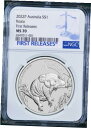  アンティークコイン コイン 金貨 銀貨  2022 P Australia Silver Koala NGC MS 70 $1 1 oz Coin Blue FR Label PERFECT