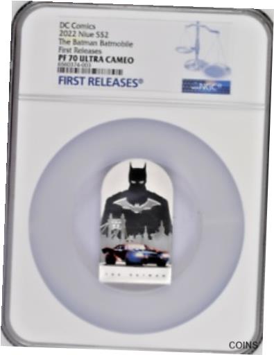  アンティークコイン コイン 金貨 銀貨  2022 Niue DC Comics Batman Batmobile Movie 1oz .999 Silver Coin NGC PF 70 UCAM