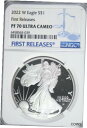 yɔi/iۏ؏tz AeB[NRC RC   [] 2022 W Proof American Silver Eagle First Releases 1oz Silver Coin NGC PF 70 UC