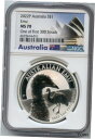 2022 オーストラリアエミュー 1 オンス 9999 シルバー NGC MS70 $1 コイン 最初の 300 個の 1 つ - JN9922022 Aust...